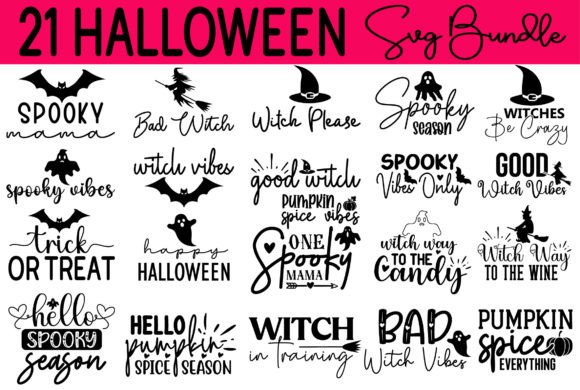 Download Funny Halloween Quotes Design Bundle - Halloween quotes Collection