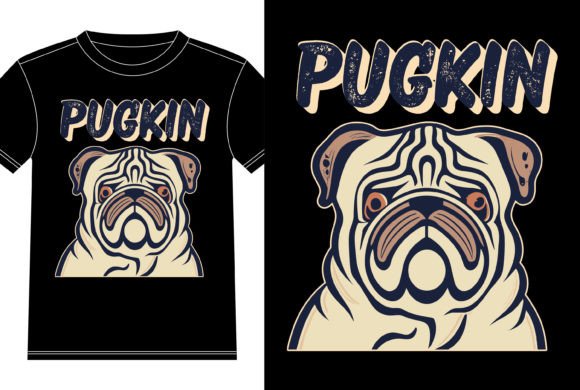 Download Pugkin Pug Dog Halloween Tshirt Design - Halloween tshirt Collection
