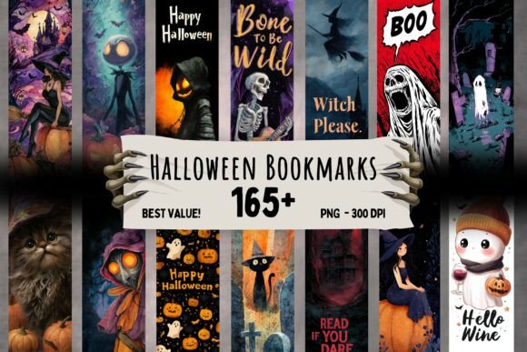 Download 165+ Halloween Printable Bookmarks PNG - Halloween printable Collection