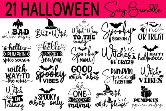 Download Funny Halloween Quotes Design Bundle - Halloween quotes Collection