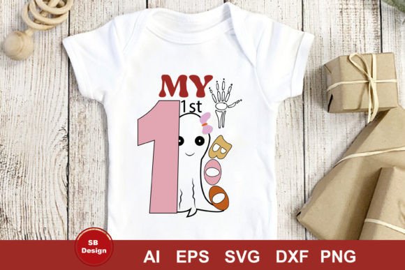 Download Halloween Tshirt Design - My First Boo - Premium Resources