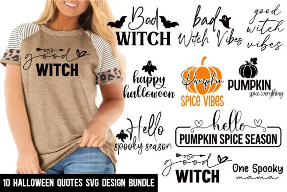 Download Funny Halloween Quotes Svg Design Bundle - Halloween quotes Collection