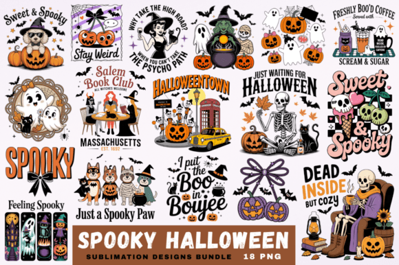Download Spooky Halloween Sublimation Designs - Premium Bundle